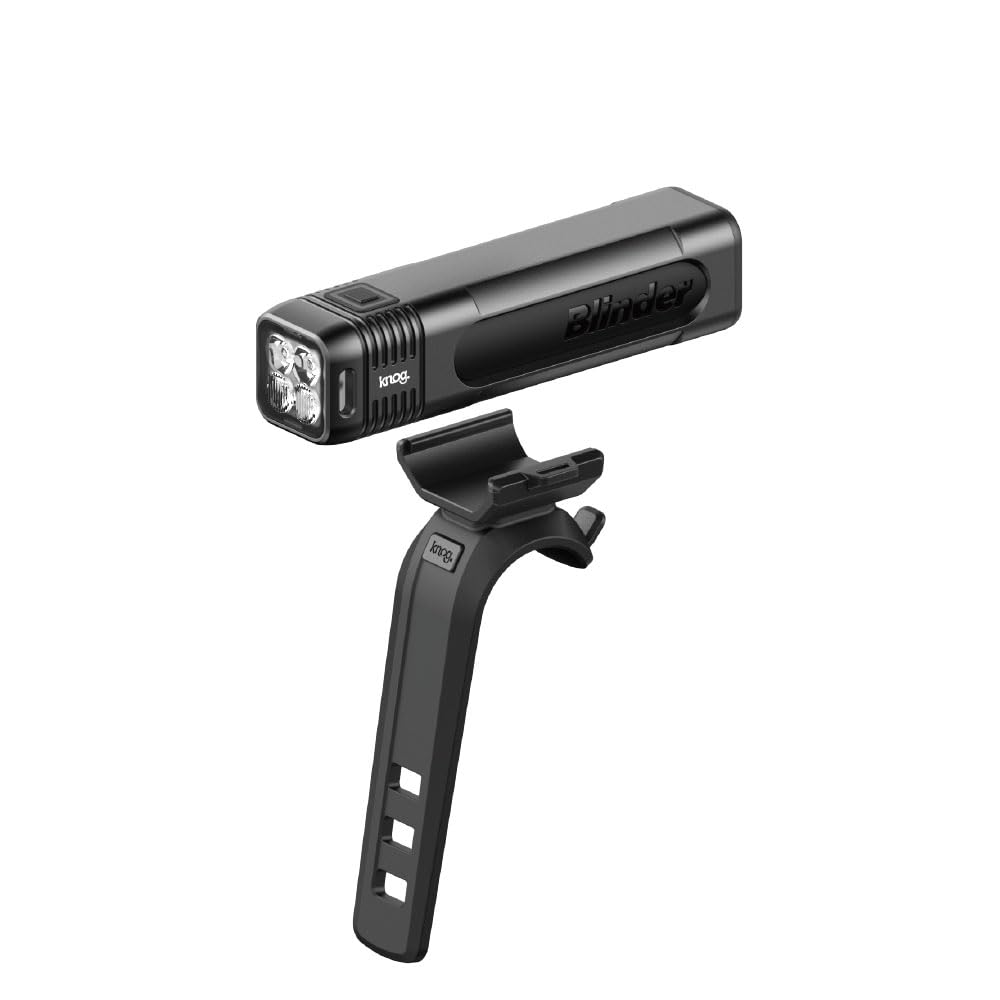 

Japanese KNOG Bicycle Front Light BLINDER 600 Blinder 600 Lumens USB C Charging High Density Usage Waterproof Aero Handle Compatible Silicone Band
