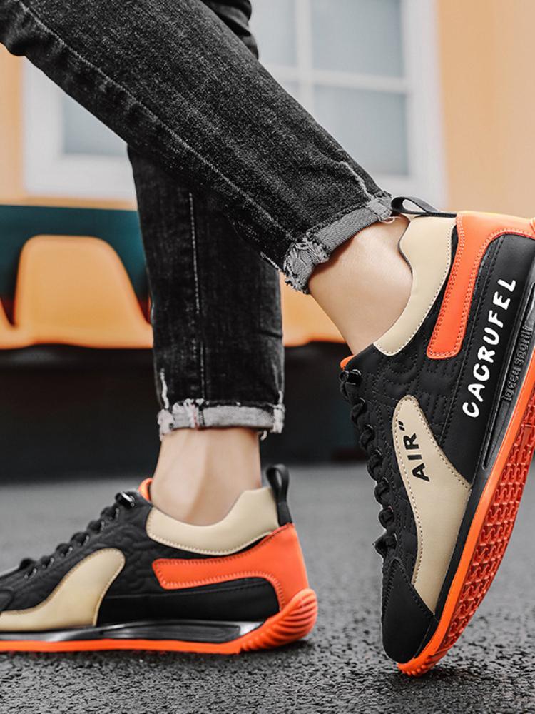 Mode für Herren Casual Dickbesohlte Sneakers Atmungsaktive Schuhe Neue Herbst Männer Slip auf Rutschfeste Walking Flats Schuhe Mode Vulkanisierte Schuhe