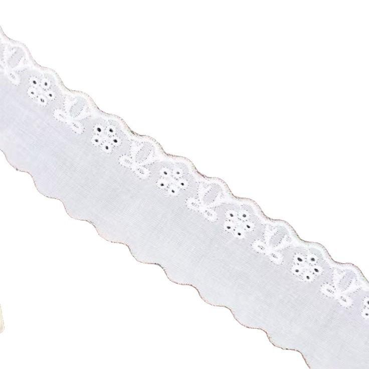 Cotton Embroidery Lace Accessories Clothing Diy Decoration Handmade Wrinkled Ruffle Edge Lace Fungus Edge