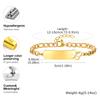 Free Engraving Name Date Bracelet for Baby,Hollow Butterfly Bracelet, Gold Color Stainless Steel NK Chain Bracelets