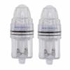2PCS AA Battery Powered Fish Lure Light Transparent Plastic Underwater Fish Light  Night Fishing