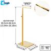 Adjustable Stainless Steel Floor-Standing Bag Display Stand for Women's Bags