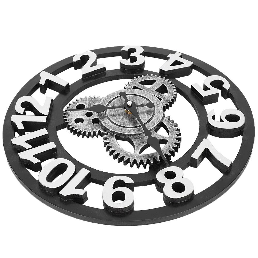 Gear Wall Clock Retro Industrial Decor Vintage Indoor Model Room Home Accessories Pendant