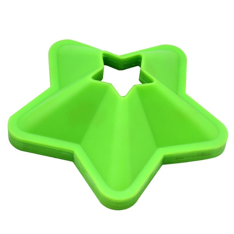 50Pcs Star Shape Soccer Disc Cones Agility Soccer Cones Sign Plate for Football, Basketball Sports Training Accessories