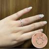VENTFILLE 925 Sterling Silver Pearl Ring for Women Geometry Bead Adjustable Design Temperament Trend Jewelry Gift Dropshipping