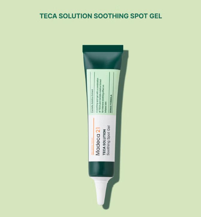 Madeca21 Teca Solution Soothing Spot Gel 15ml – Calming & Repair Gel for Sensitive Skin