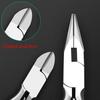 Mini Pliers, Long Nose, Bent Nose, Diagonal, End Cut, Linesmans, Needle Nose Pliers, 5'' Plier for Jewelry Making