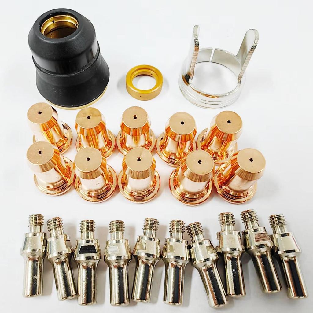 IPT60 Plasma Cutter Electrode & Nozzle Set with Protective Cap