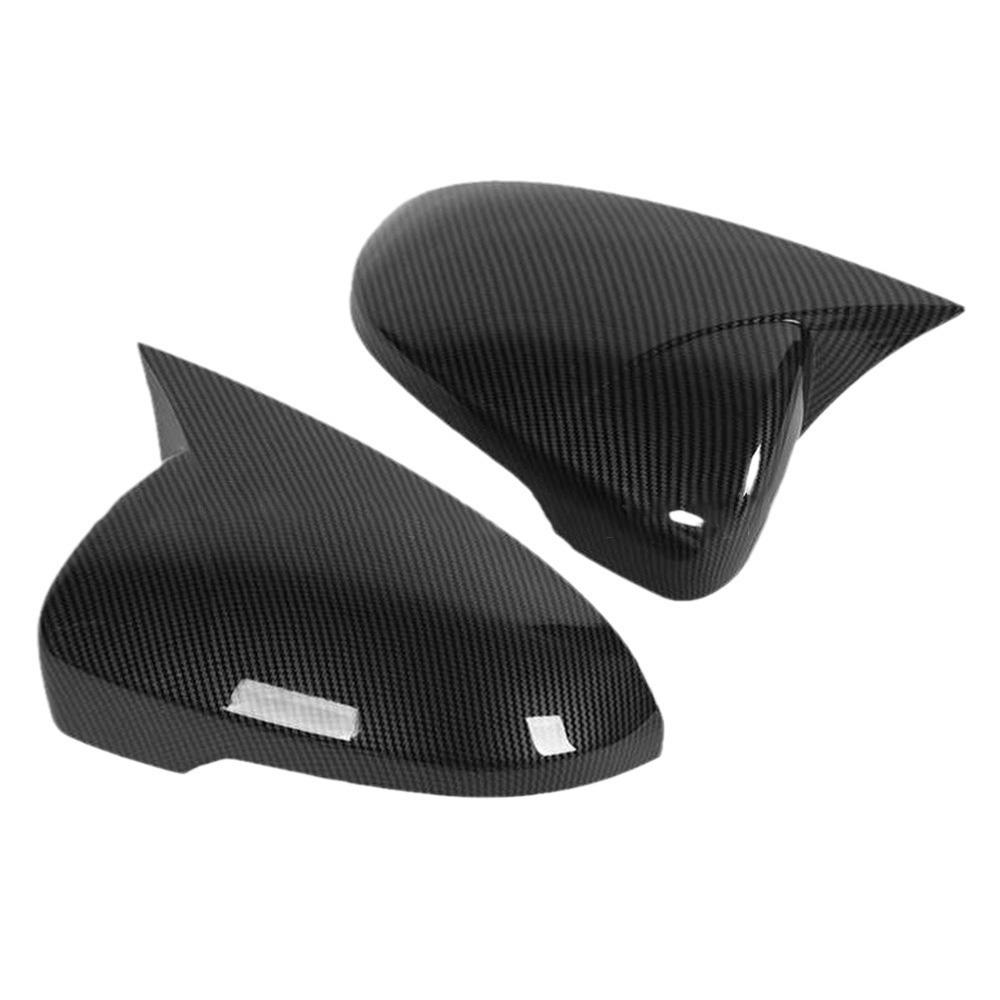 Carbon Fiber Horn Cover Sticker for 2021 Hyundai Tucson Rearview Mirror
