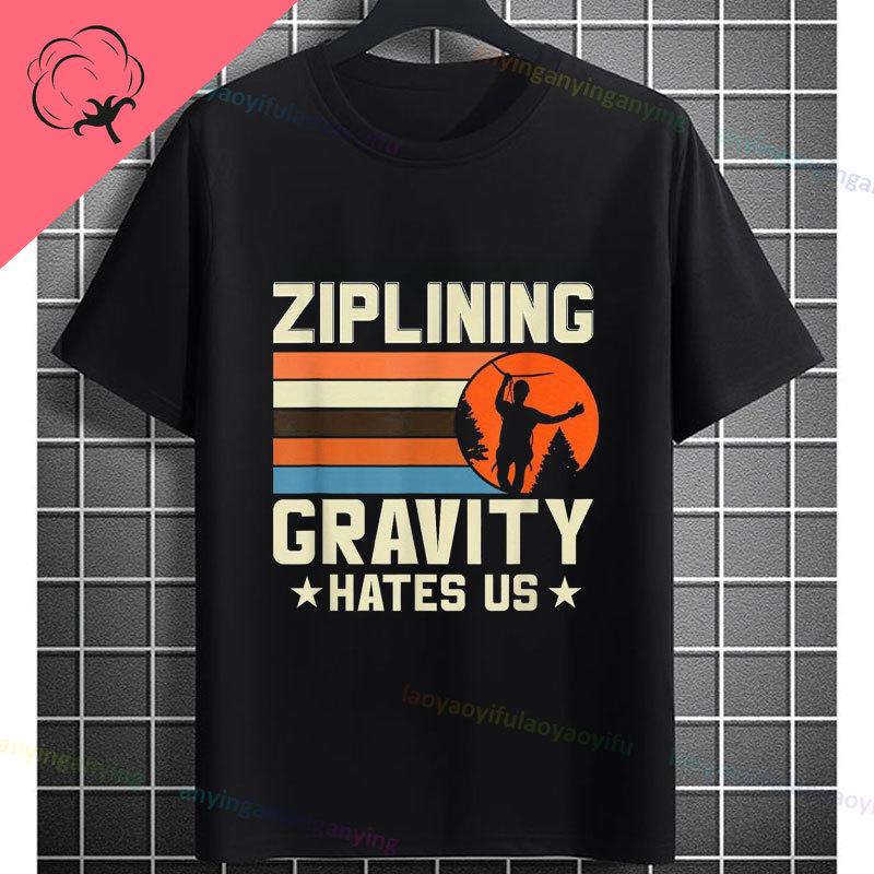 Funny Zipline This Is How I Fly Ziplining Graphic TShirt Pure Cotton Round Neck Short Sleeve Casual Sports Outdoor Tshirt
