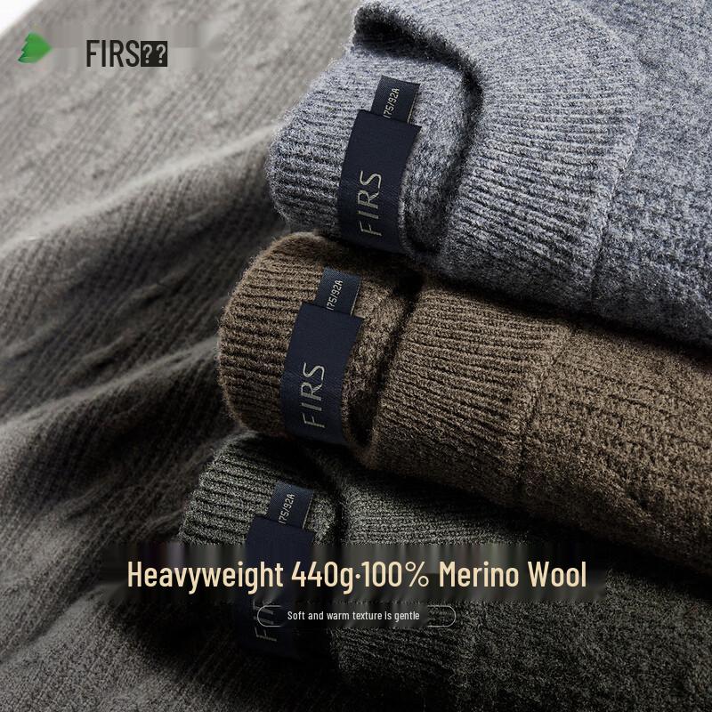 

Shanshan Men s 100% Wool Thickened Round Neck Sweater 180/96A