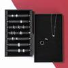 PU Leather Ring Holder Jewelry Tray with Protective Cover Professional Finger Ring Organizer for Storage and Display