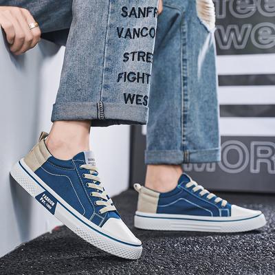 New Men's Casual Canvas Sneakers Breathable and Versatile Men's Soft-Sole Casual Sneakers Trendy Fashionable and Versatile