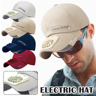 Sonnenhut für Erwachsene mit Ventilator, Kombiniert Sonne und Funktionen/Unsichtbare Ventilator-Schwarztechnologie/Lange Akkulaufzeit/Leicht und tragbar