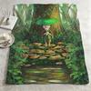 Anime M-Mushishi-i Throw Warm Soft Flannel Blanket, Multi-use for Sofa Bed Camping Travel Nap