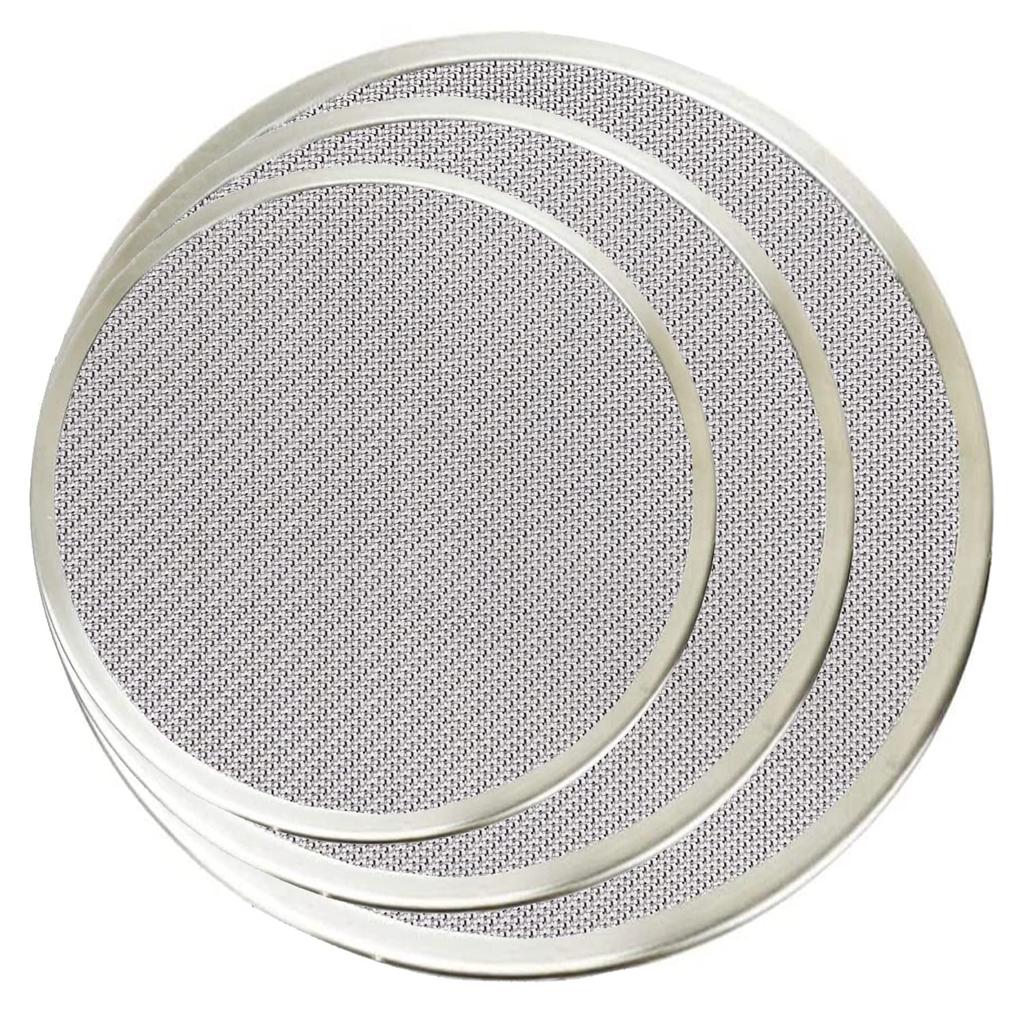 EnHike Twill High Mesh Trivet Burner Pad, Single Burner Cooking Net Pad, Round (Set of 3 Sizes: S/M/L)