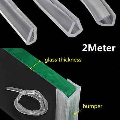 U-förmige Gummi-Kantenschutzleiste Duschtür-Dichtungsband Glasschutzleiste Kantenanleimband