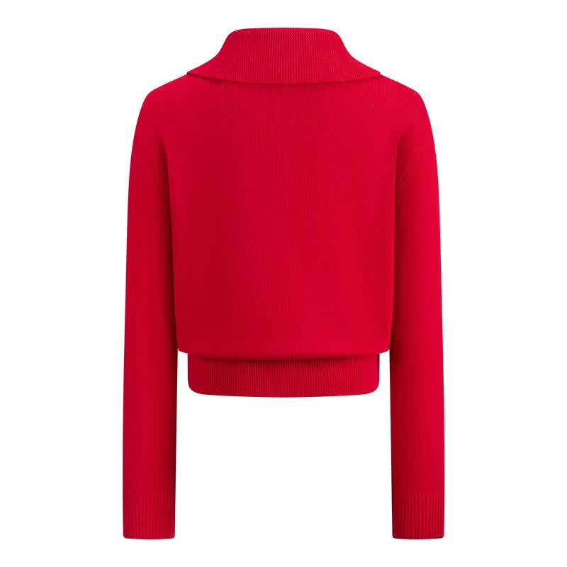 Navigare Women's Half-Zip Knit Sweater
