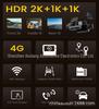 2K HD 4G Three-Channel Dash Cam with Night Vision and Front, Middle, Rear Monitoring