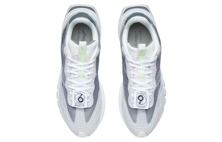 Li Ning Fangyuan EVO Textile, Synthetic Leather, Split Suede Slip Resistant Abrasion Resistant Low top Running Shoes AGCR227-2