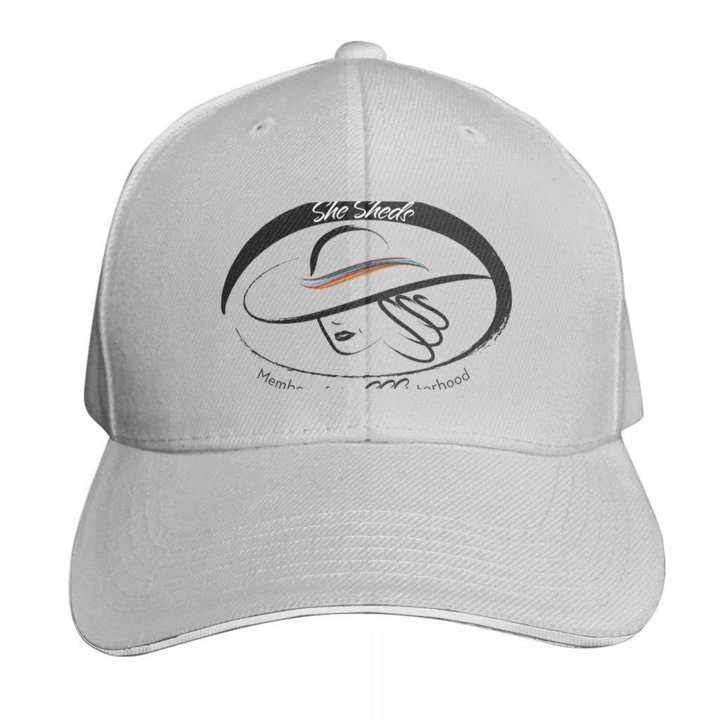 She Sheds Member of the SSSisterhood Baseball Cap Fashion Beach Hip Hop Snap Back Hat Trucker Cap Hats Women Unisexs