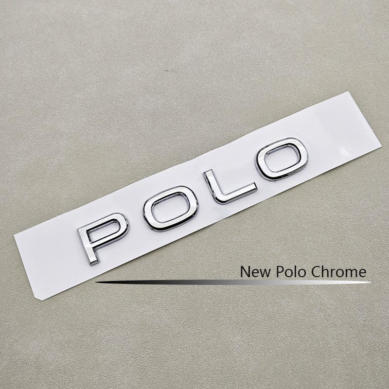 2026 Hot For Volkswagen VW 3D ABS Logo Polo Letters Badge Car Rear Trunk Emblem Sticker for Volkswagen VW Polo 4 5 6R 6C 6N 9N M