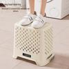Large Capacity Plastic Laundry Basket - Handheld Dirty Clothes Hamper for Bathroom and Household Storage
