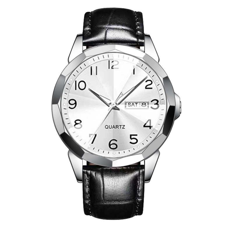 New Business Men's Watch Double Calendar High-end Quartz Men's Watch Fashion Multi-function Watch Non-mechanical Watch