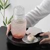 With Cup Glass Water Bottle Transparent Cold Pitcher Household Water Jug  Afternoon Tea
