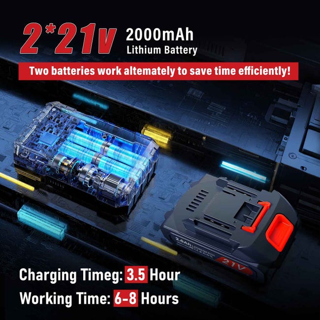 4-in-1 Multifunctional Electric Saw, 21V Brushless, with Telescopic Aluminum Pole and 6" Chain for Garden Use