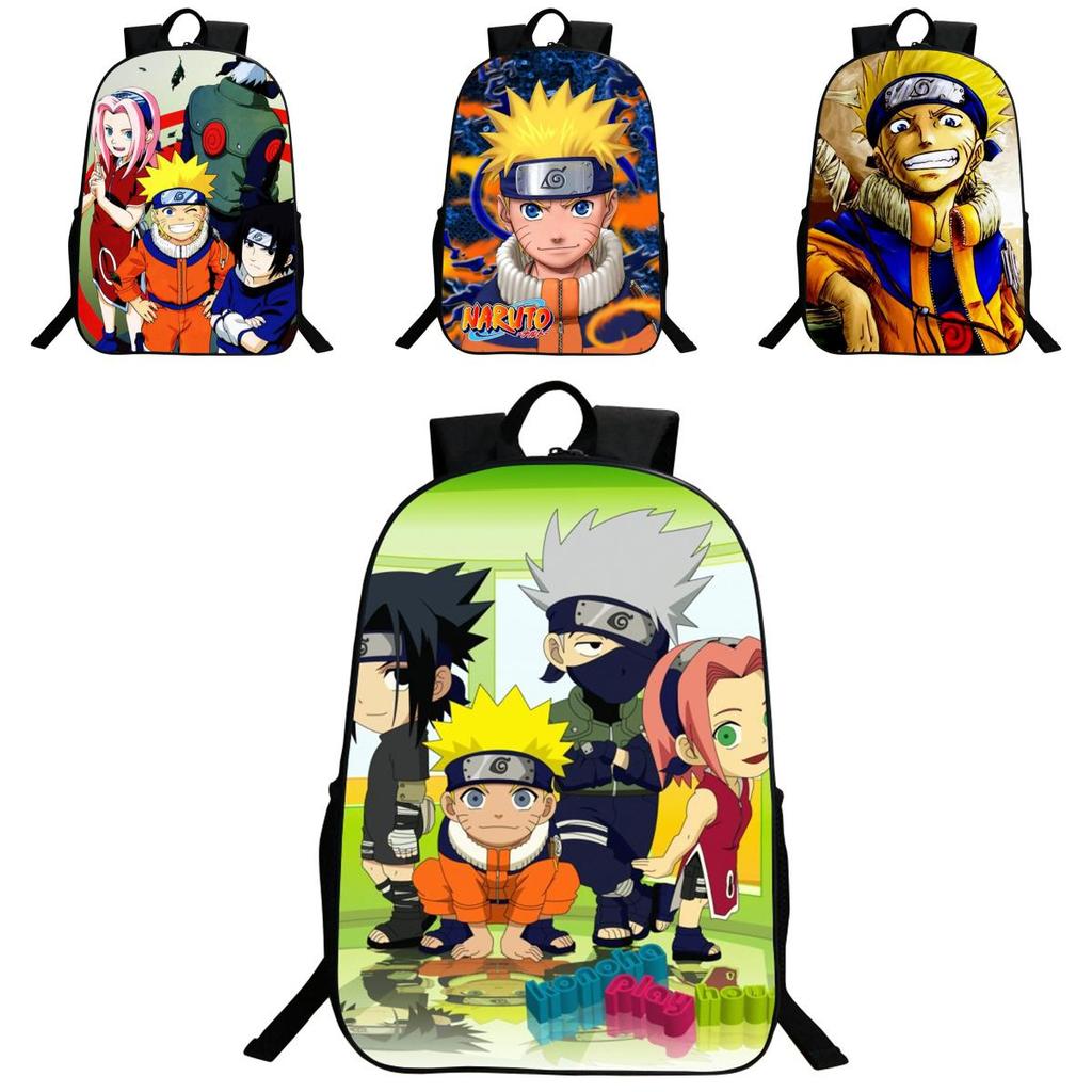 Stylische Naruto-Anime-Schultasche mit strapazierfähigem Design und verstellbaren Schultergurten