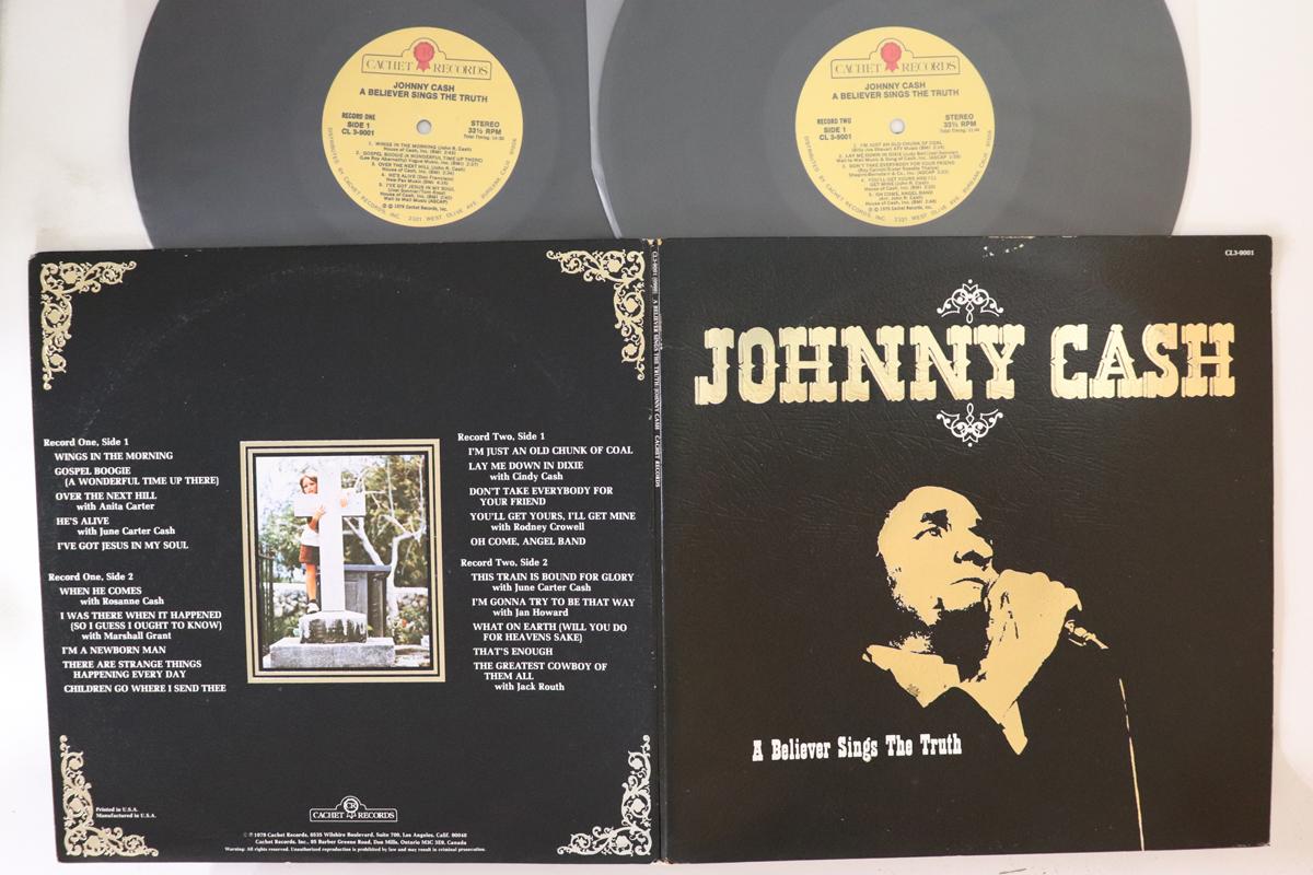 

LP Record JOHNNY CASH A Believer Sings The Truth CL39001 CACHET 1979 US Rock Used