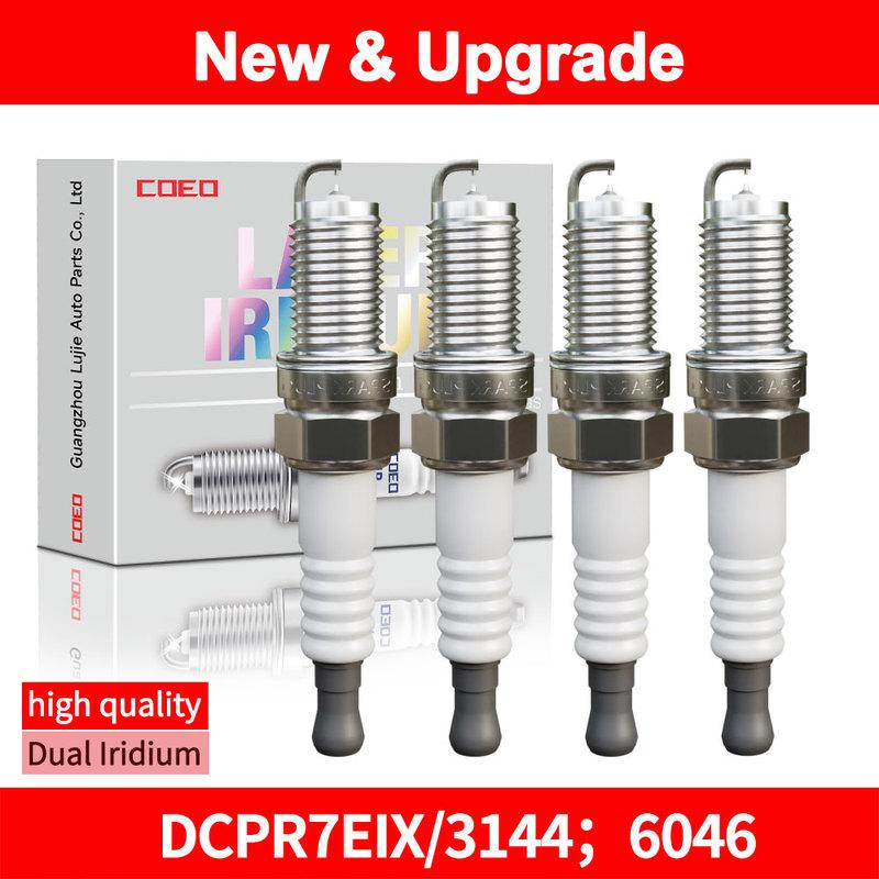 :DCPR7EIX/3144;6046 Iridium Spark Plugs For Harley-Davidson Breakout Auto Part 1999-2016 Harley Davidson Twin Cam 3144 4PCS