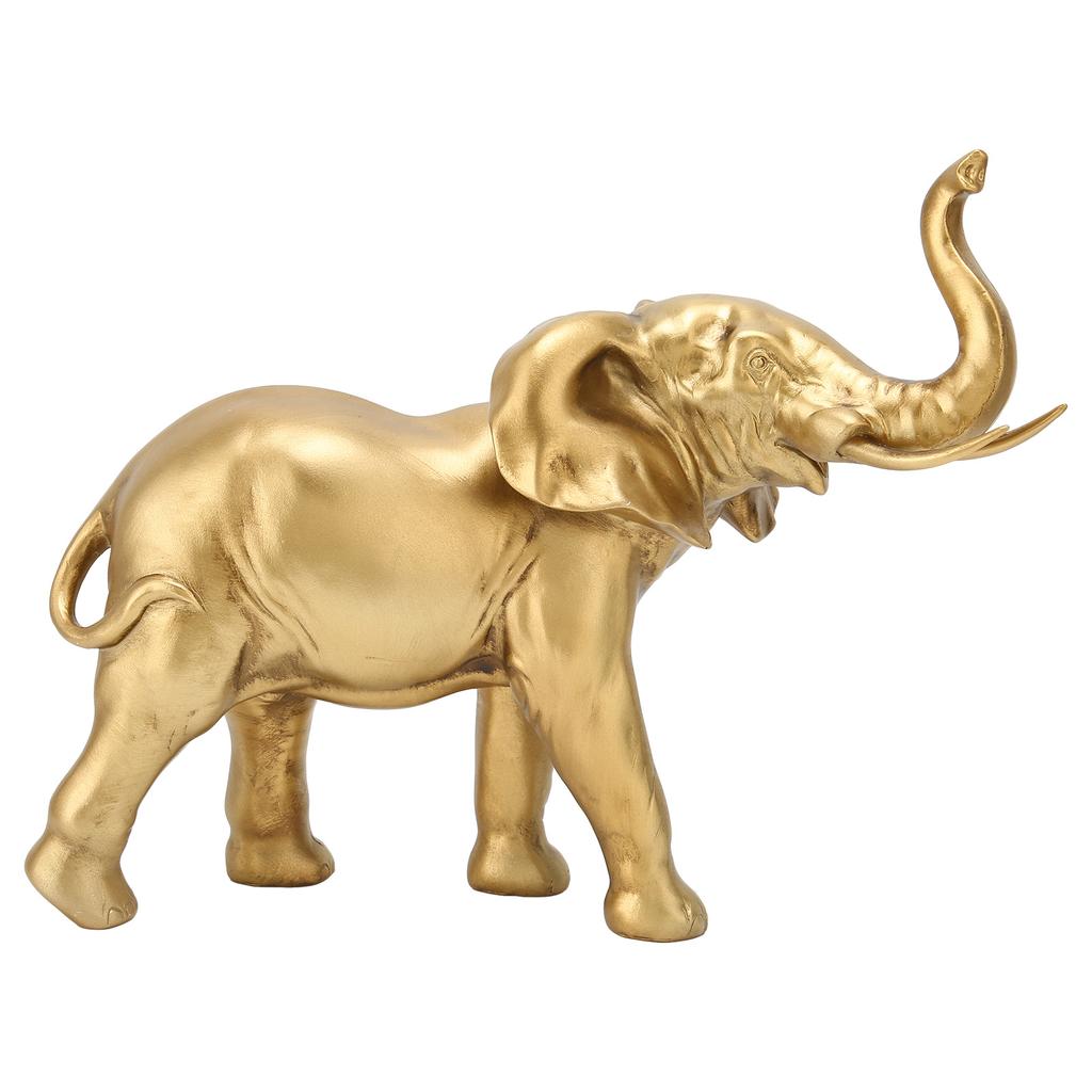 Elephant Shaped Figurine Resin Exquisite Cute Elephant Statue Ring Jewelry Holder Decoration Gift