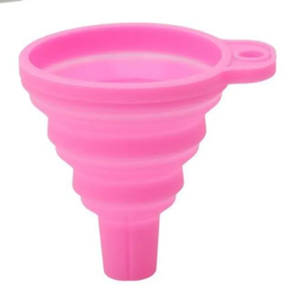 Reusable Universal Silicone Funnel Washer Fluid Foldable  Water Filling  Bottle Liquid Transfer Food Grade Kitchen Accessories