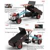 1/32 Simulation Tractor Toys Car Model Alloy Metal Body Agricultural Vehicle Pull Back Sound Light Function Toy Car For Boy Gift