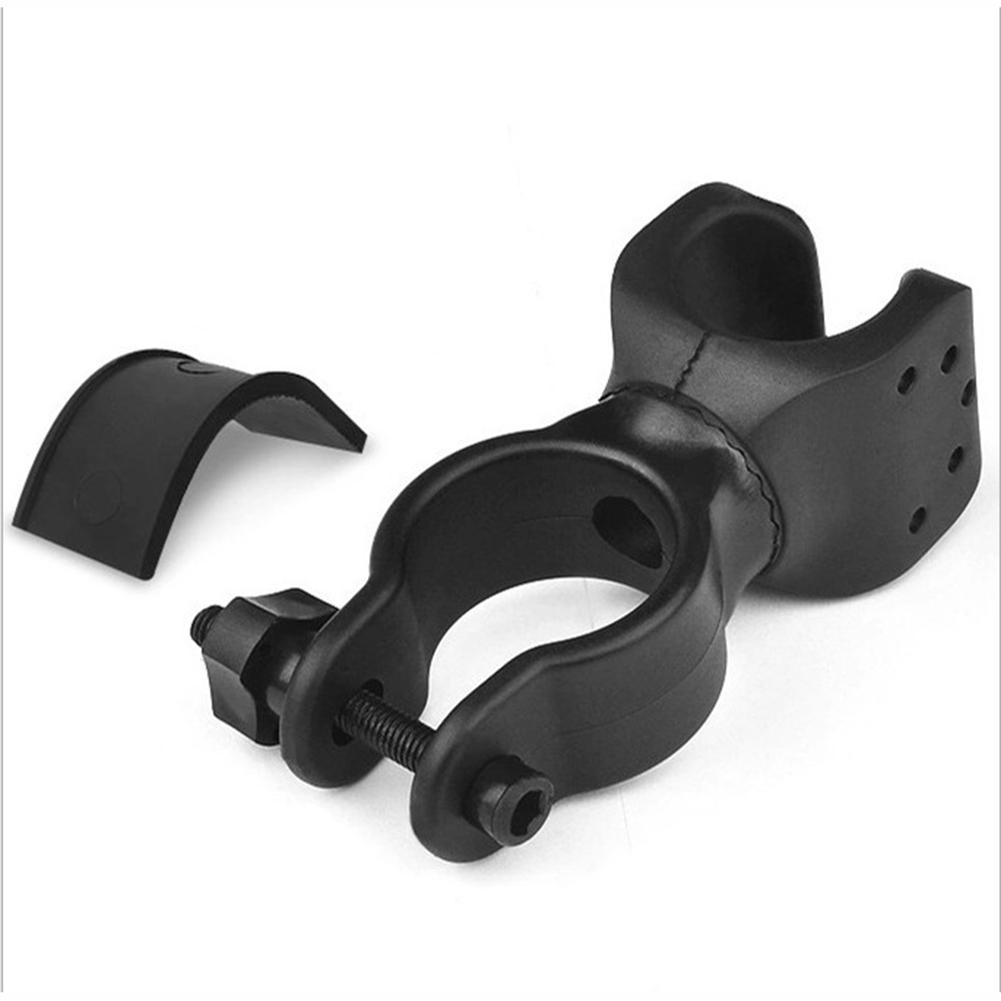 360 Degree Rotatable LED Bicycle Flashlight Mount Clip-On Bracket Clamp Holder for Bike Night Visibility Torch Cycling Accessory