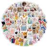 103Pcs Cartoon Sylvanian Families Cute Creative Decorative Stickers