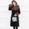 Fur jacket long slim autumn and winter new fox fur collar mink coat women's Korean version warm large size casual