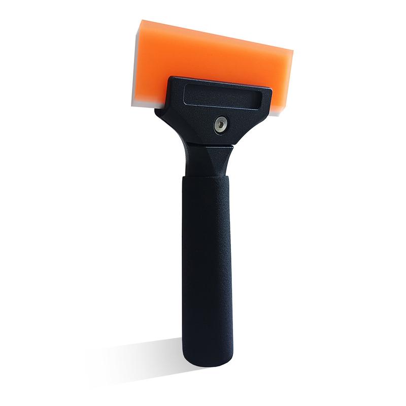 All-Purpose Long Handle Squeegee With 5-Inch 2-Layer Blade Home Car Window Wash Mirror Door Cleaning Scraper Handheld Wiper Tool