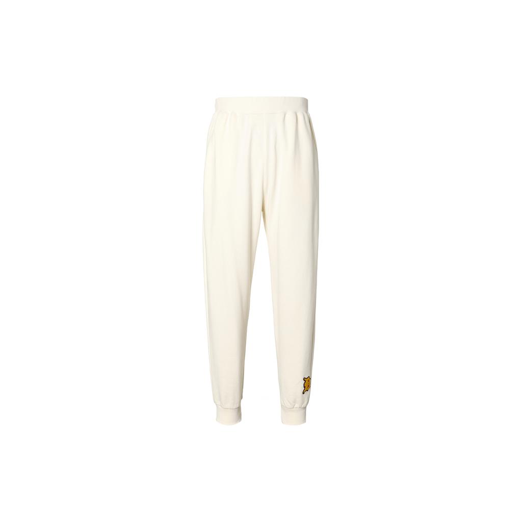 New MLB Knitted Sweatpants Unisex Cream 3APTB0124-46CRS