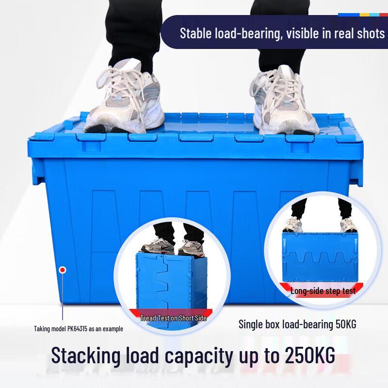 Qidun Stackable Plastic Storage Bin with Lid