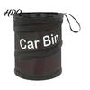 Foldable Garbage Bag Collapsible Car Trash Can Interior Waste Container Waterproof Oxford Multipurpose Snack Organizer Cloth Bin with Lid