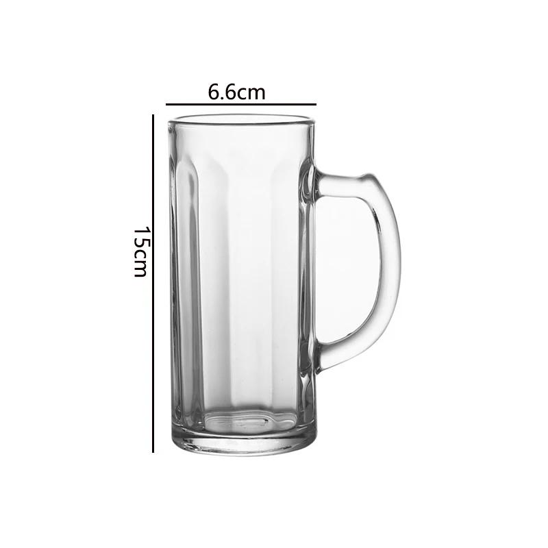 Luxury Wine Glasses Beer Glass with Handle Transparent Beverage Cup Wheat Beer Glass Exquisite Drinking Glasses Party Drinkware