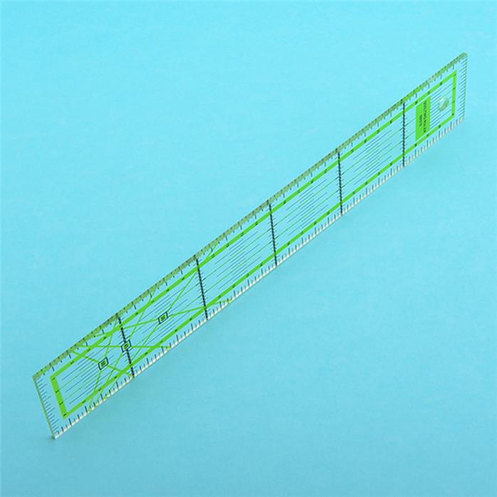 Transparent Quilting Ruler Tailor Sewing Ruler Cutting Guide Measuring Tools for Sewing Quilting and DIY Crafts