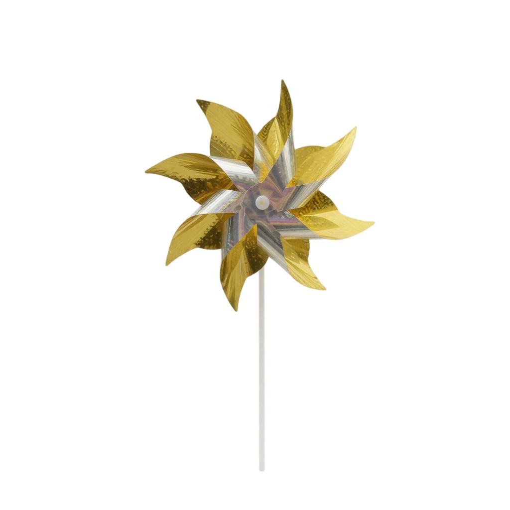 Outdoor Rotating Pinwheel Wind Spinner for Garden Yard Patio Lawn Decoration Durable Plastic Material with Reflective Finish