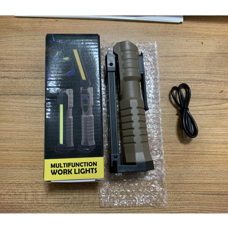 FT20 Dual-Sided COB LED Folding Work Light with Strong Magnetic Base and Three Light Modes for Emergency & Auto Repair.