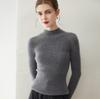 Kangsai Ni Women's Cashmere Slim-Fit Half-High Neck Sweater - 100% Pure Cashmere Knit Base Layer