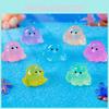 Colorful Glowing Mini Octopus Resin Decoration For Aquarium And Terrariums