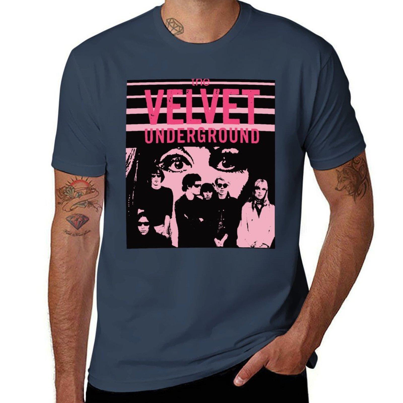 Velvet Underground 70s 1970s Retro Vintage Mask Tshirt Fashion Casual Short Sleeve Tshirt S